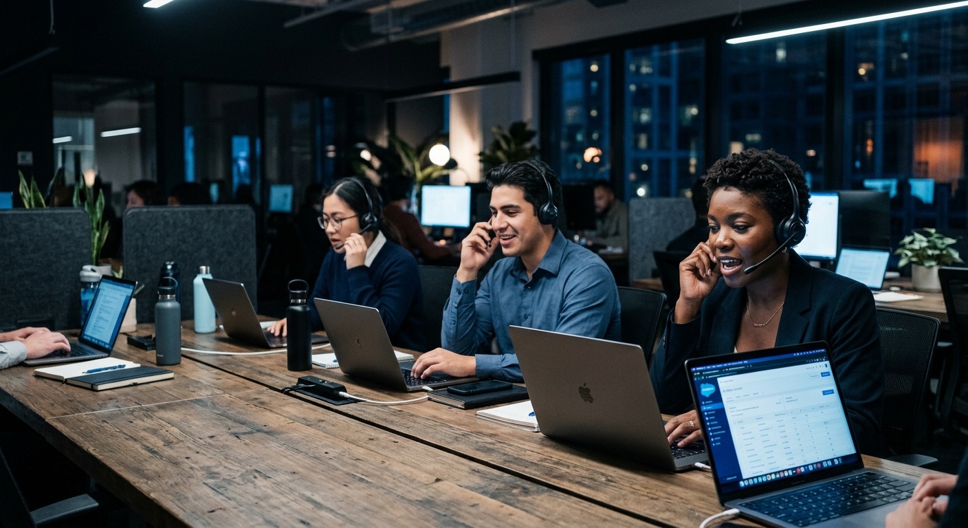 A B2B sales development team running outbound from their inboxes